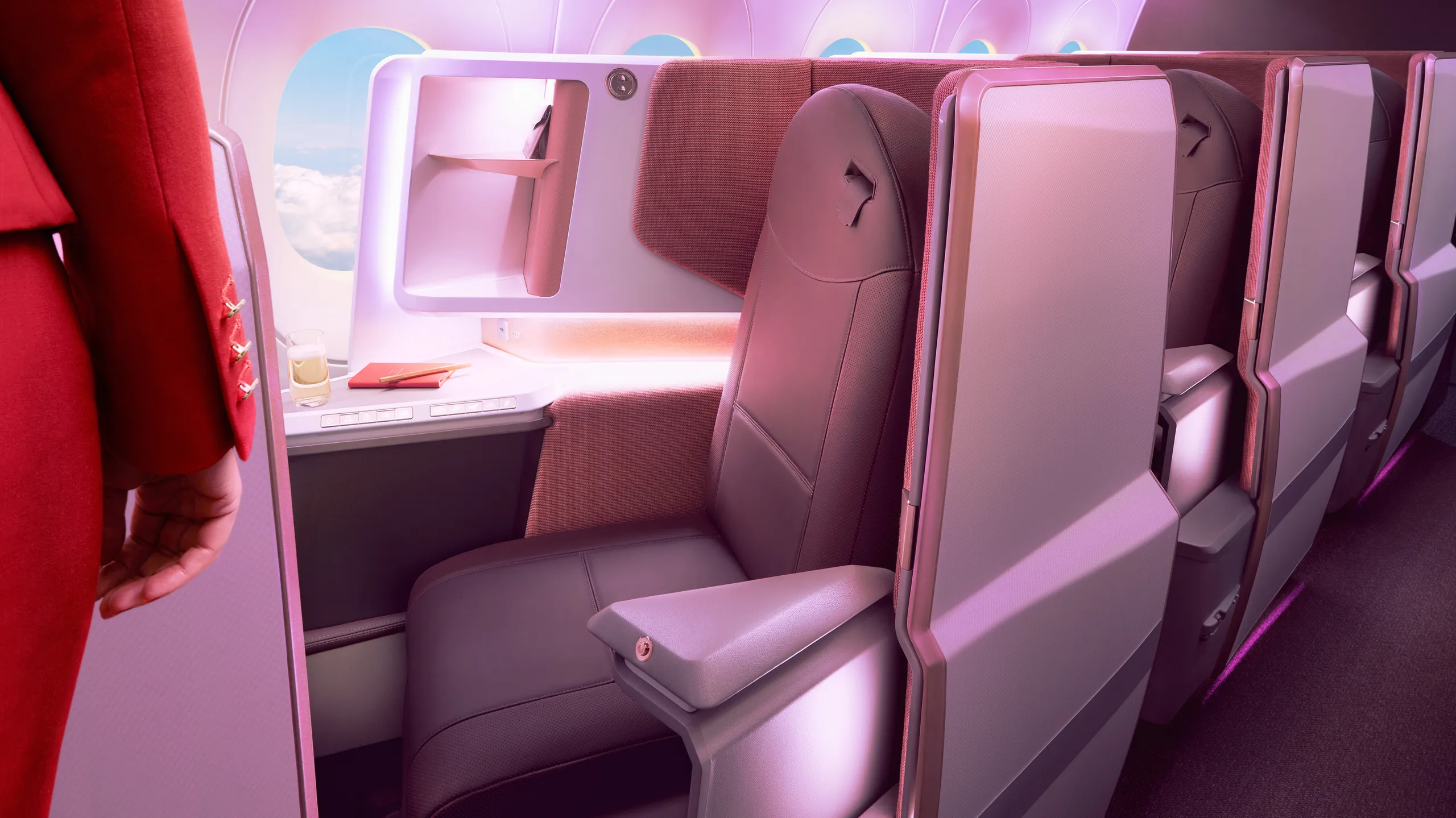 Virgin Atlantic business class A350-1000 Upper Class suite cabin
