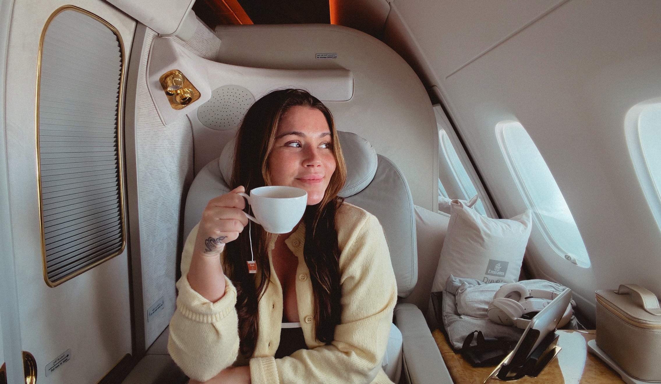 Emirates A380 First Class suite, the payoff when you buy Emirates Skywards miles
