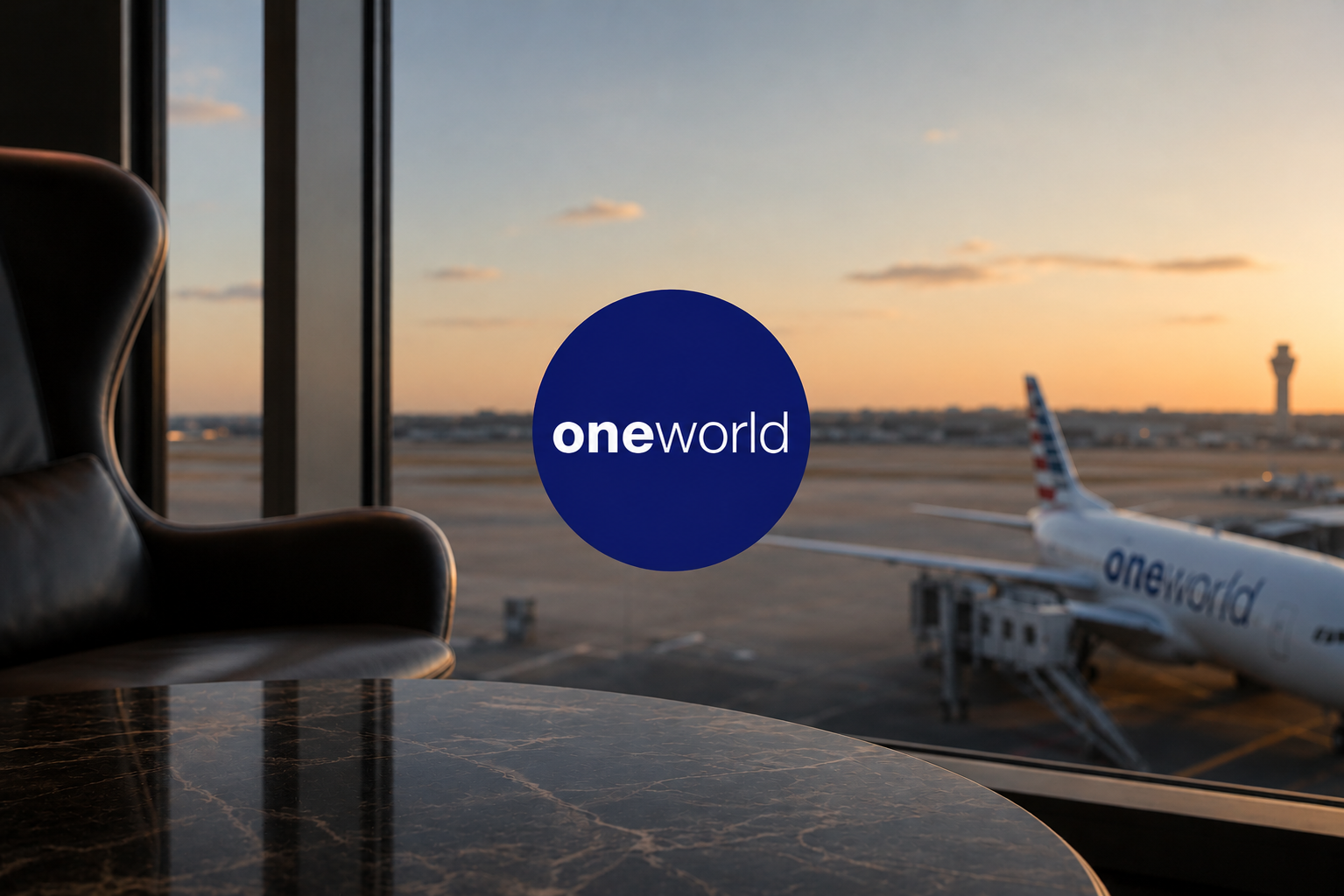 Oneworld status benefits comparison chart showing Ruby, Sapphire, and Emerald tiers across member airlines