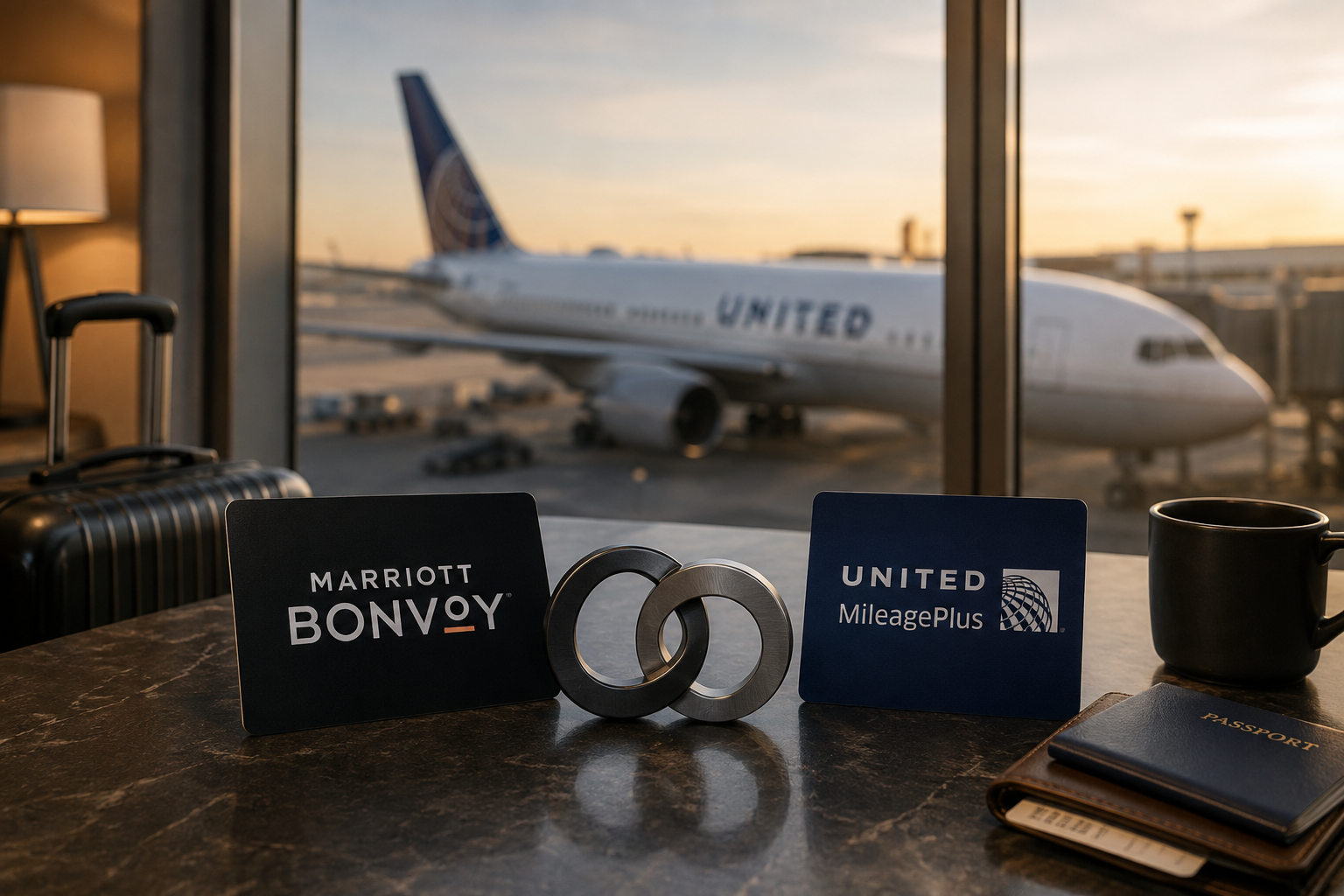 Linking accounts for the United Marriott partnership on the Marriott Bonvoy RewardsPlus page